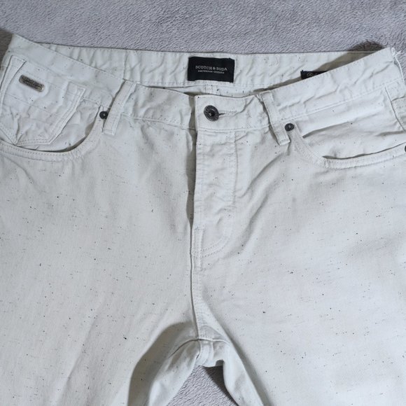 Scotch & Soda Gray Ralston Caliente Button Fly Distress RAW (31x32) - Picture 5 of 16